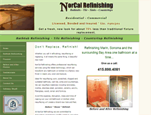 Tablet Screenshot of norcalrefinishing.com